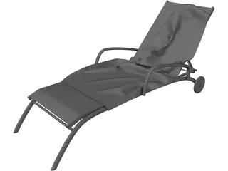 Modern Sunbed 3D Model preview