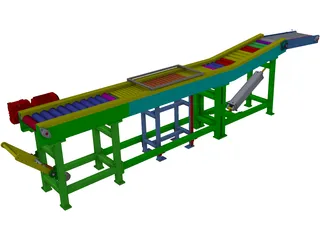 Shrink Conveyor 3D Model preview