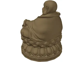 Oriental Buddha 3D Model preview