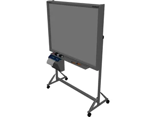 Stand Panasonic Panaboard 3D Model preview