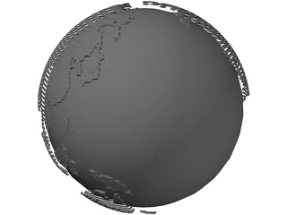 Globe 3D Model preview