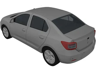 Dacia Logan (2013) 3D Model preview