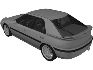 Mazda 323F 3D Model preview