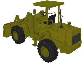 Wheel Loader 3D Model preview