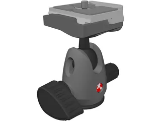 Manfrotto 494 Head 3D Model preview