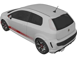 Fiat Punto Abarth (2011) 3D Model preview