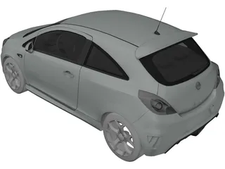 Opel Corsa OPC 3D Model preview