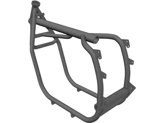 BMW 2V R series frame R80/R100 3D Model preview