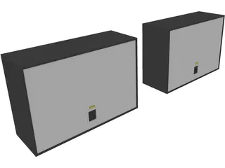 Tannoy Dreadnought Studio Monitor Speakers 3D Model preview