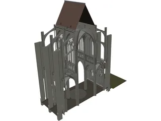 Notre Dame Reims 3D Model preview