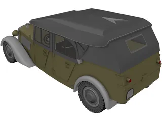 Mercedes-Benz 170 VK Kubelsitzwagen (1938) 3D Model preview