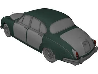 Jaguar MKII (1962) 3D Model preview