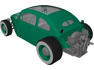Hot Rod 3D Model preview