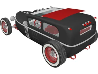 Hot Rod 3D Model preview