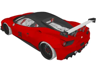Ferrari 488 GTB R (2016) 3D Model preview