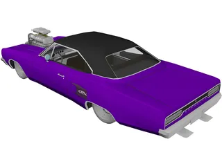 Plymouth GTX Mod 3D Model preview