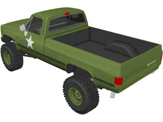 Chevrolet Pickup 3D Model preview
