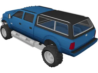 Dodge Pickup XL 3D Model preview