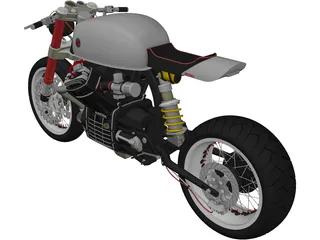 Honda CX500 3D Model preview