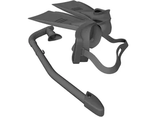 Diving Equipment 3D Model preview