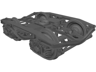 Train Bogie Y25 3D Model preview
