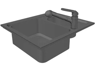 Wash Basin 3D Model preview