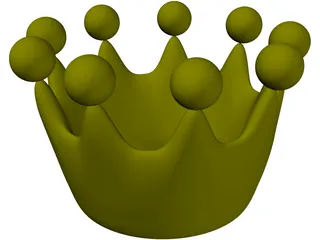 Cartoon Crown 3D Model preview