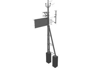 Powerpoles 3D Model preview