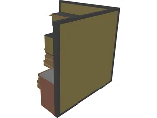 Complete Office Module 3D Model preview