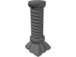 Fantasy Column 3D Model preview