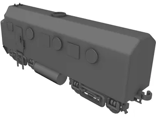 Diesel Locomotive 3D Model preview