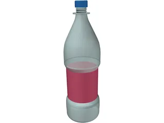 Water Bottle 3D Model preview