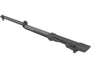 M1 Garand Barrel 3D Model preview