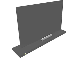 Sony Flat Screen Monitor 3D Model preview