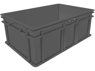 Plastic Box 3D Model preview