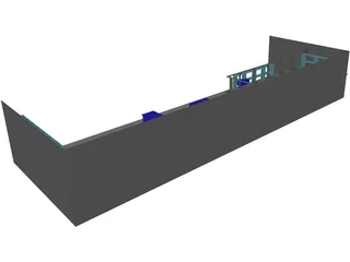Room and Office 3D Model preview