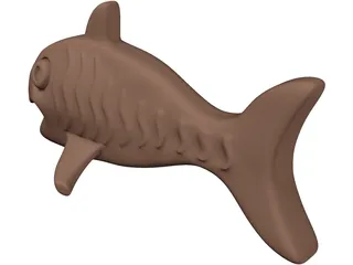 Chocolate Fish 3D Model preview