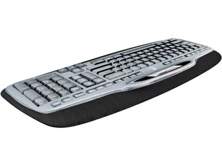 Logitech MX5000 Keyboard 3D Model preview