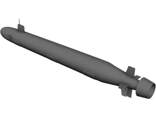 SSN 23 Jimmy Carter 3D Model preview