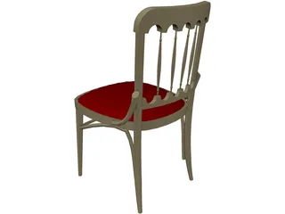 Chair Kitchen 3D Model preview