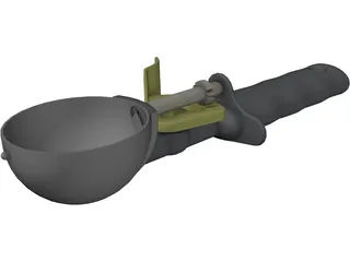 Ice Cream Scoop 3D Model preview