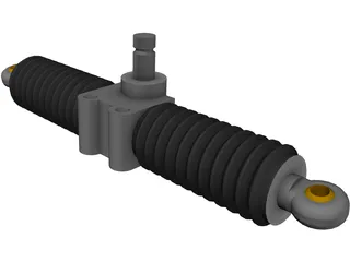 Steering Rack 3D Model preview
