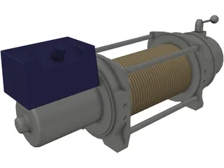 Warn PN66032 Winch 3D Model preview