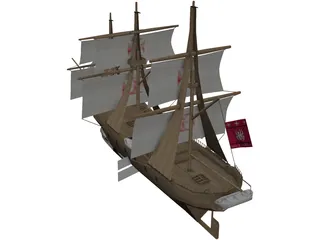 Barco 3D Model preview