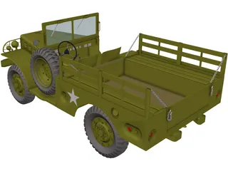 Dodge WC51 3D Model preview