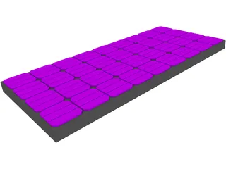 Solar Panel Rooftop 3D Model preview
