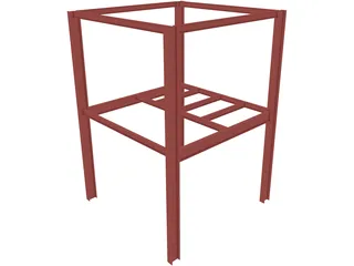Steel Scaffolding 3D Model preview