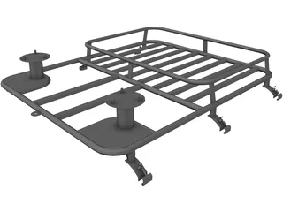 Trilla Team BDM2r Off-Road Roof Rack 3D Model preview