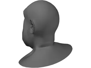 Opera Man Face 3D Model preview