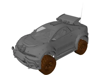 Xeno car 3D Model preview